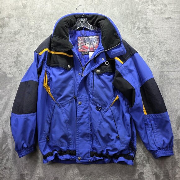 VINTAGE Spyder Jacket Mens Large Ski Insulated Thinsulate Colorblock 90s - Picture 1 of 12